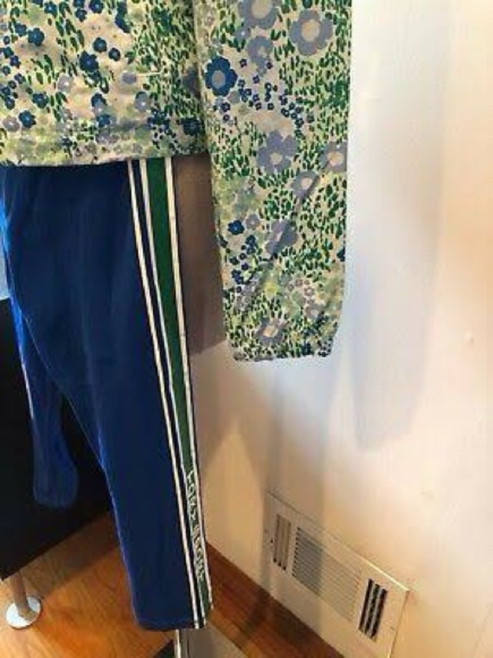Retro Striped Cropped Legging NWT